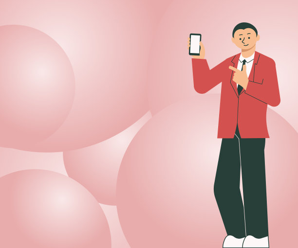 男子手持屏幕的手机显示图片下载