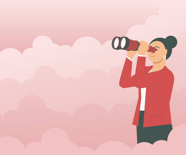 女人被云层包围，透过手看图片下载