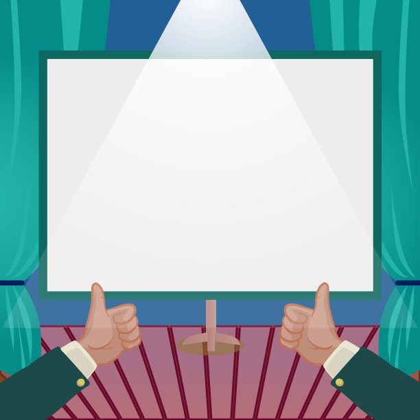 双手竖起大拇指，表示新的想法，手掌携带图片下载