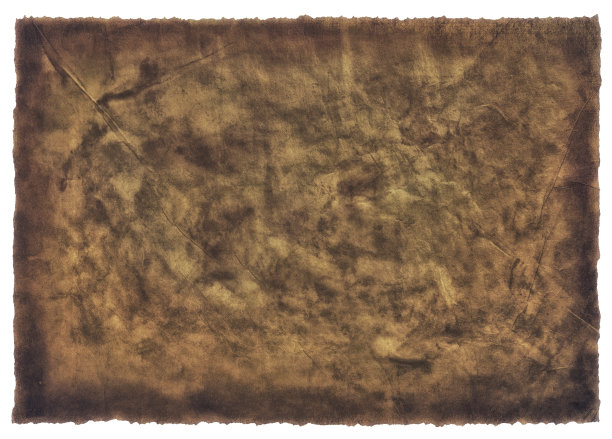 旧的烤盘纸，陈年或纹理孤立在白色背景图片下载