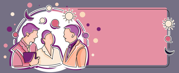 三个同事站在一起交流想法图片下载