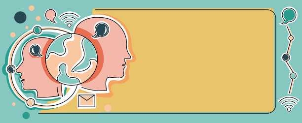 多个头部接触显示世界新图片下载