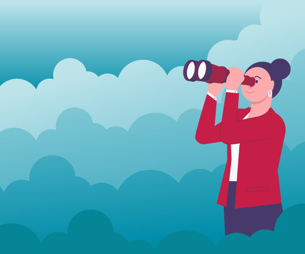 女人被云层包围，透过手看图片下载