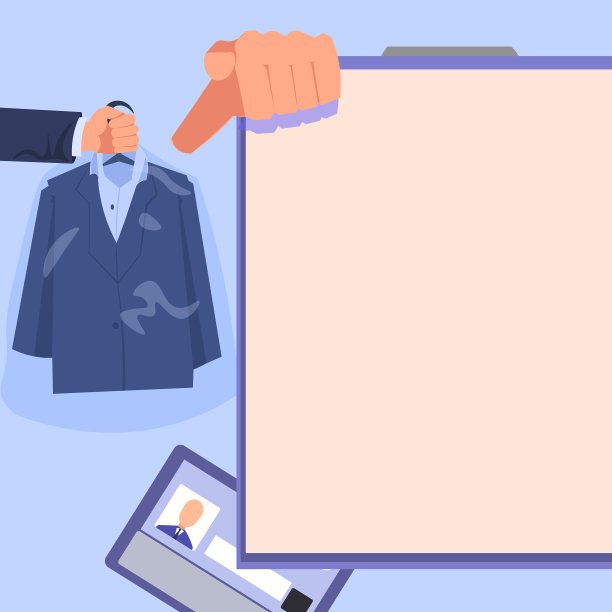 双手捧着制服展现崭新的开放事业图片下载