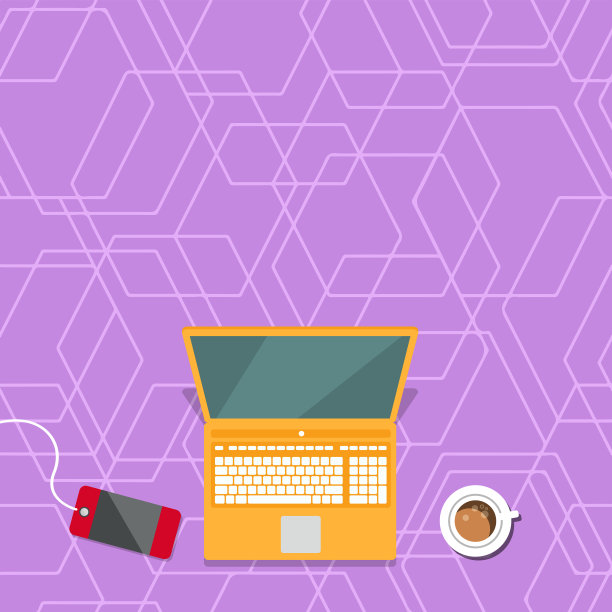 笔记本电脑放在咖啡杯旁边的桌子上图片下载