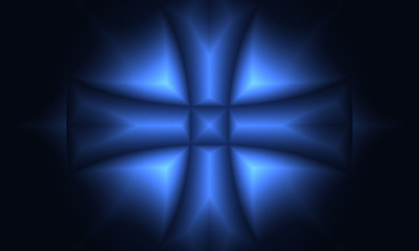 深蓝色未来3d背景与抽象交叉和几何形状。图片下载