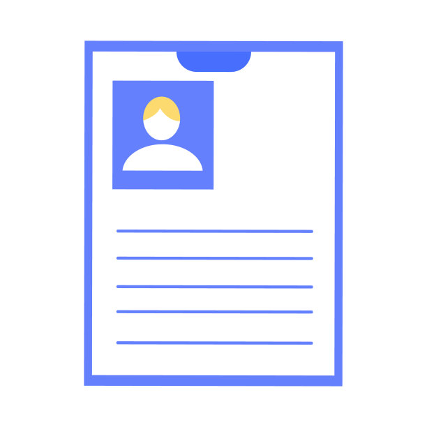 患者注册表格半平面颜色矢量对象图片下载