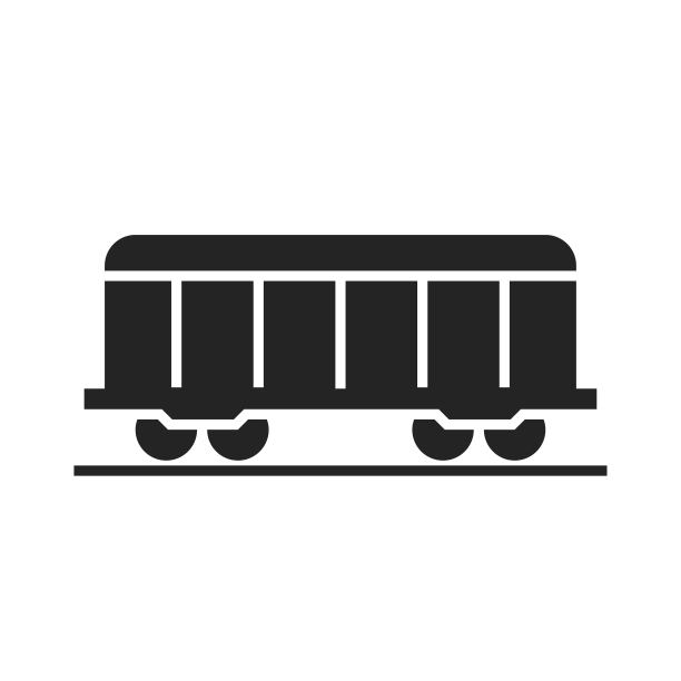 货运火车图标。铁路货运标志图片下载