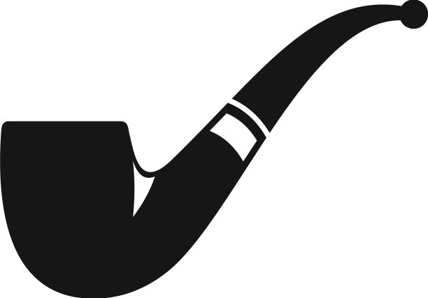 经典的烟筒图标简单的老烟民图片下载