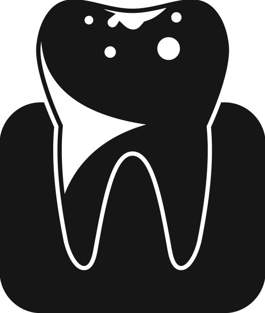 牙病标志简单的咽喉扁桃体图片下载