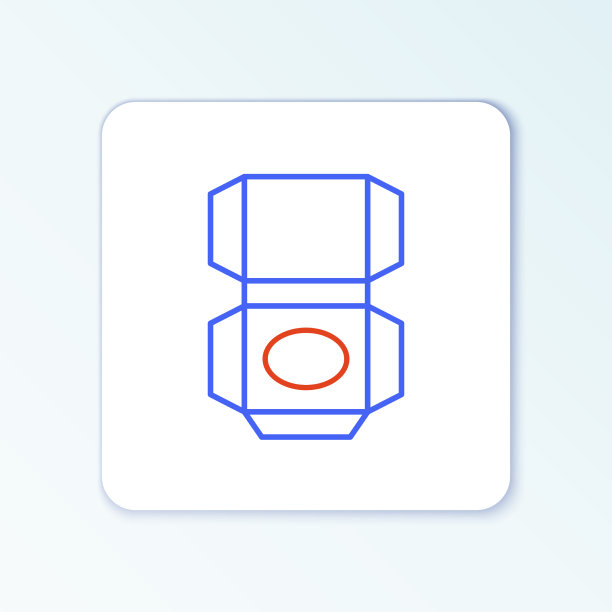 线纸盒纸盒图标孤立在白色图片下载