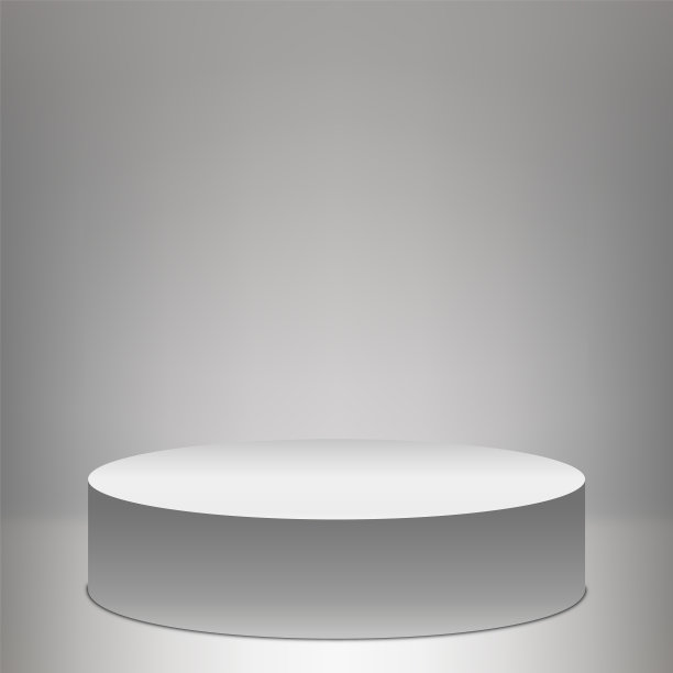 浅色背景与高裙台基座图片下载