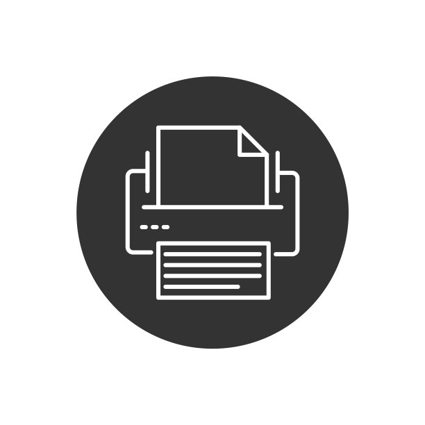 打印机或传真机相关线条图标图片下载