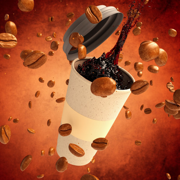 去除过滤咖啡和烘焙咖啡豆图片下载