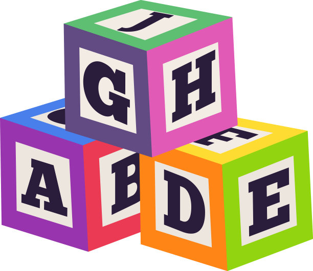 积木积木儿童字母立方体玩具图标图片下载