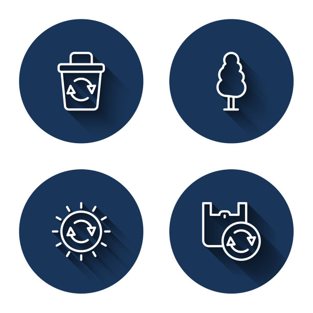 设置线回收箱树太阳能电池板和图片下载