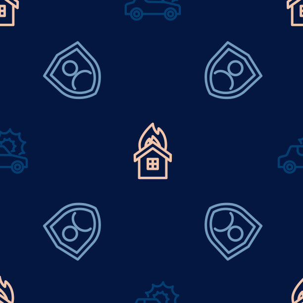 设置线路车险，以盾、火为主图片下载