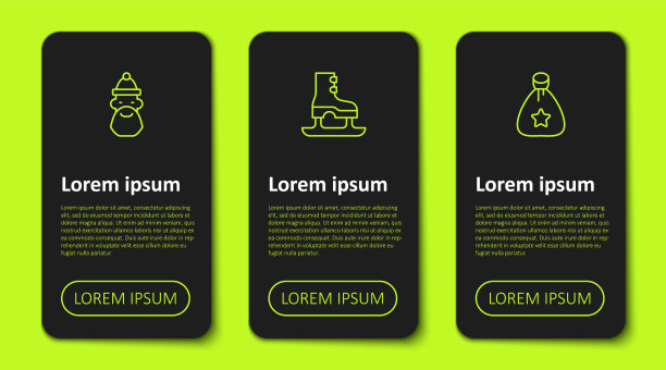 准备好圣诞老人的帽子和胡子，溜冰鞋和包图片下载