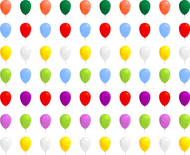 彩色气球图片下载