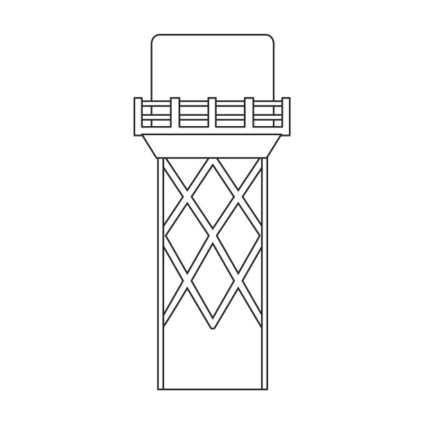 水塔图标轮廓图标图片下载