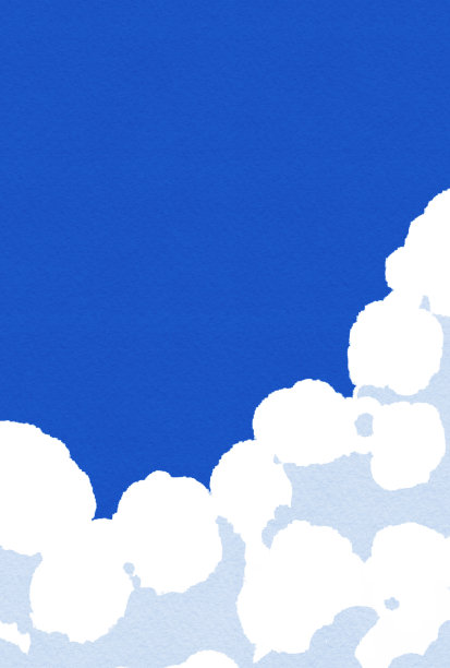 美丽的蓝天和云的插图图片下载