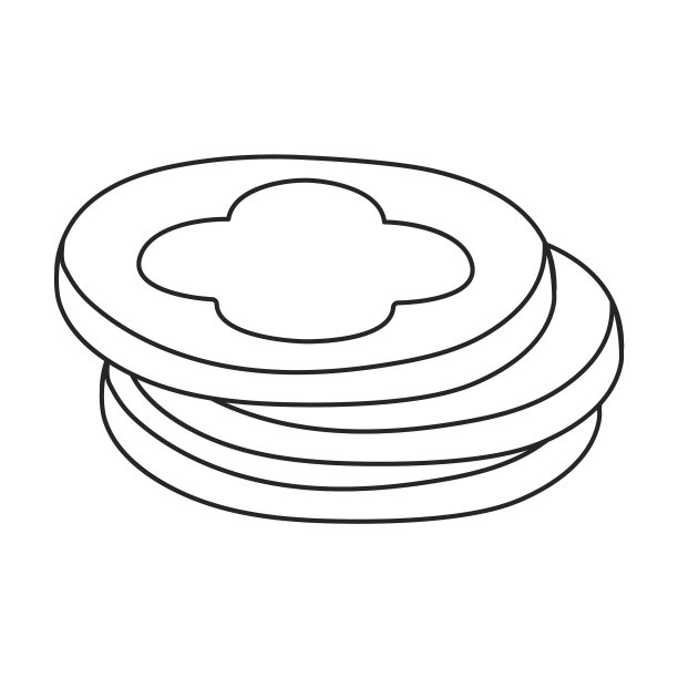 cookie图标轮廓图标隔离图片下载