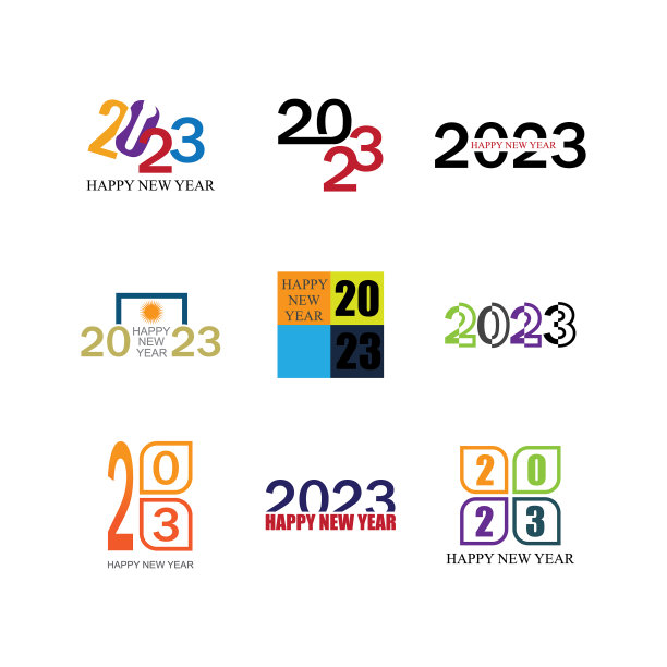 2023设计模板新年快乐图片下载