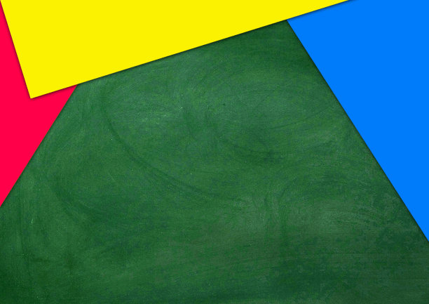 彩色卡片背景放在黑板上图片下载