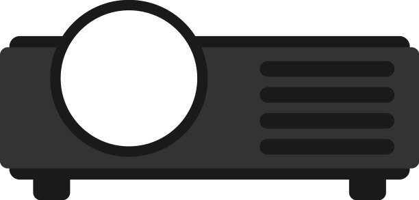 液晶投影仪图标设计模板隔离图片下载