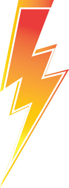 电闪雷鸣标志设计图片下载