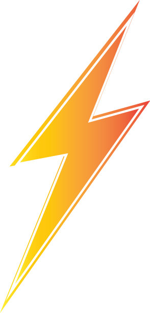 电闪雷鸣标志设计图片下载