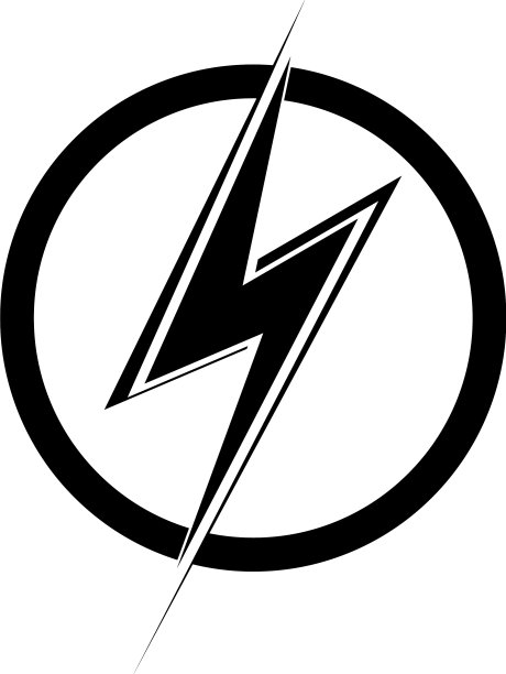 电闪雷鸣标志设计图片下载