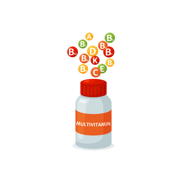 复合维生素平盖瓶图片下载
