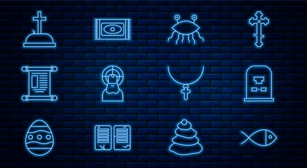 用rip设置线基督教鱼的墓碑图片下载