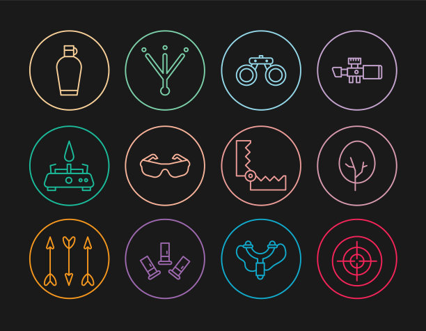 设置直线目标运动树双筒望远镜眼镜图片下载