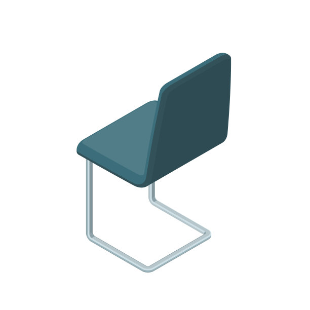 现代办公椅的现代等距元素图片下载