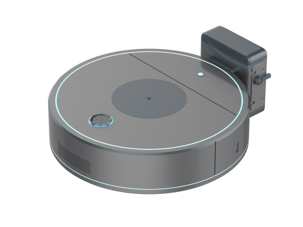 充电站的机器人吸尘器或扫地机图片下载