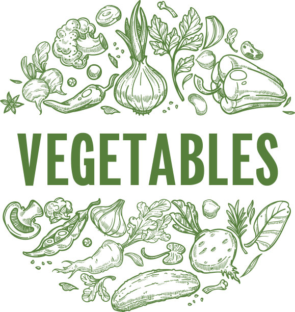 蔬菜新鲜绿叶和产品标签图片下载