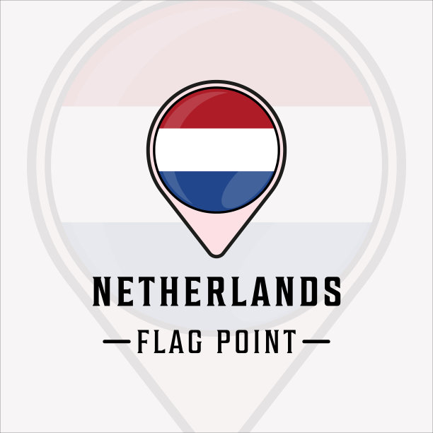 旗帜点荷兰标志模板图标图形图片下载