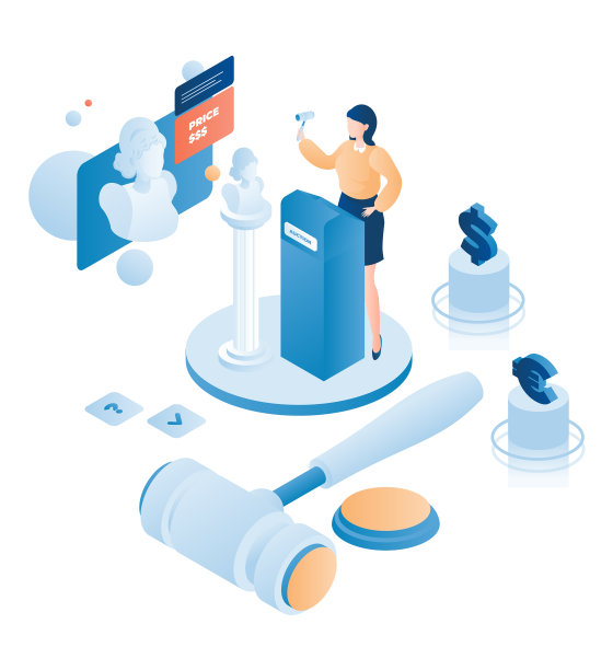 拍卖槌半身像出售拍卖师图片下载