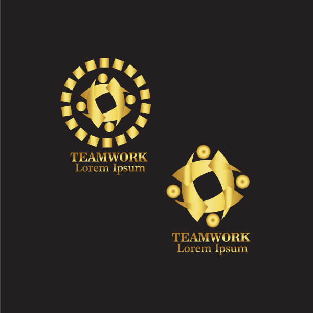 成功标志团队工作品牌和企业标志图片下载