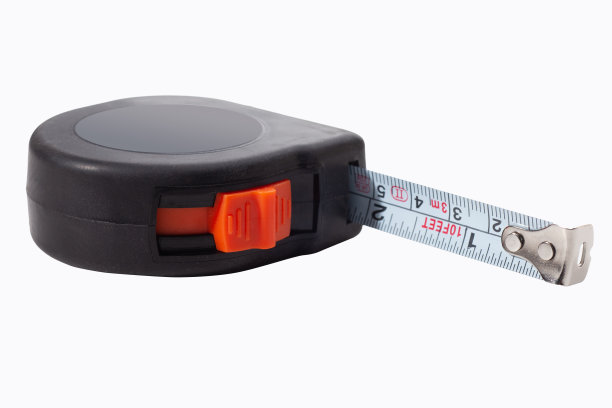 黑色卷尺隔离在白色背景上图片下载