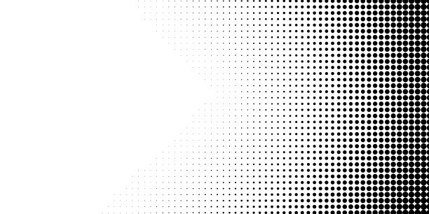 黑白点状半色调背景图片下载
