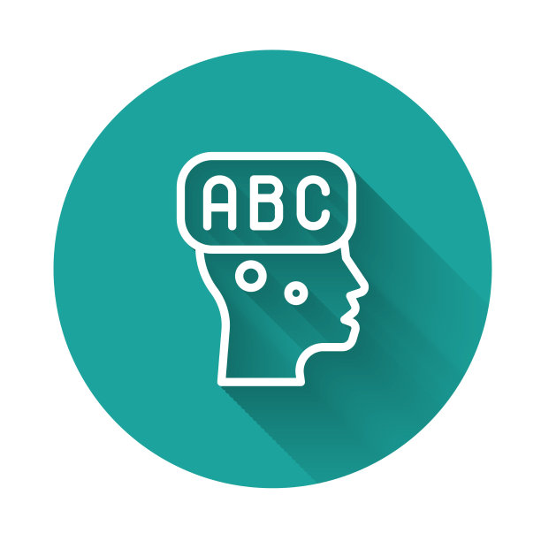 白线学习外语图标图片下载