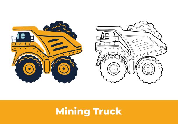 涂色页采矿车图片下载