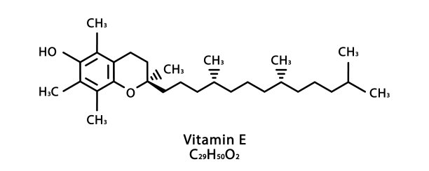 维生素E生育三烯酚分子结构。维生素E生育三烯酚骨骼化学式。化学分子式图片下载