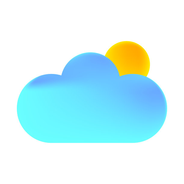 蓝色卡通云太阳在光的背景。矢量插图。股票的形象。图片下载