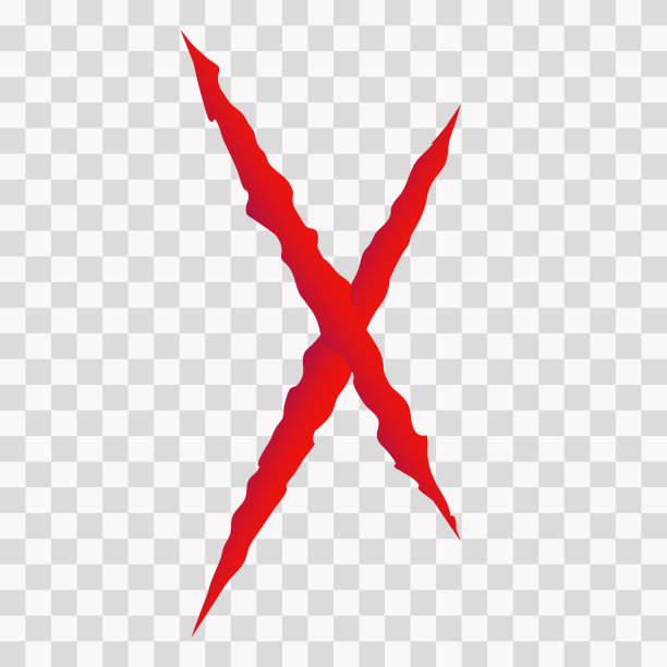 猫抓伤。红色的动物爪印。怪物或恐龙攻击斜杠在透明的背景。矢量图图片下载