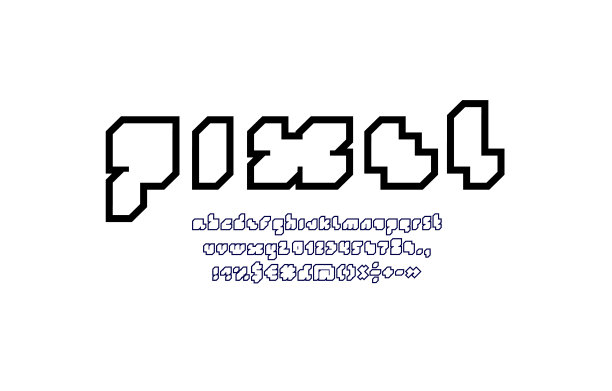 像素字体，黑色字母，字母和数字的游戏风格图片下载