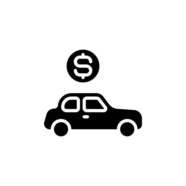 汽车金融图标在矢量。标识图片下载
